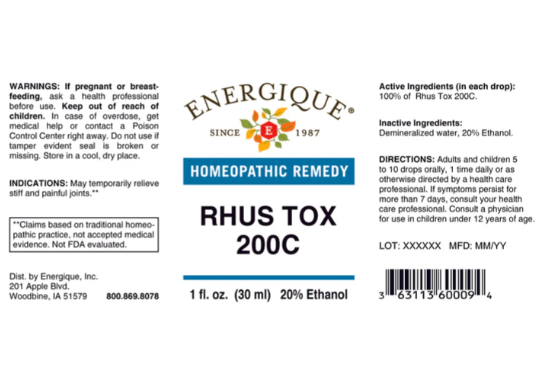 Rhus Tox 200C