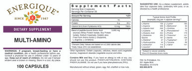 Energique MULTI-AMINO 100 Capsules