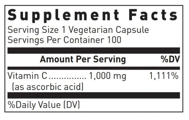 Vitamin C 1000 mg 100