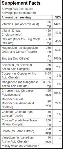 Trace Minerals Coral Calcium 60 caps