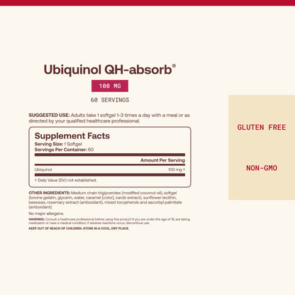 Ubiquinol QH-Absorb 100mg (60)