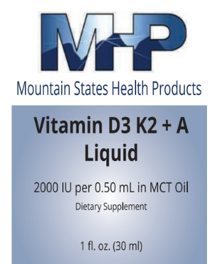MHP Vitamin D3 with K2 and A