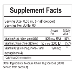 MHP Vitamin D3 with K2 and A