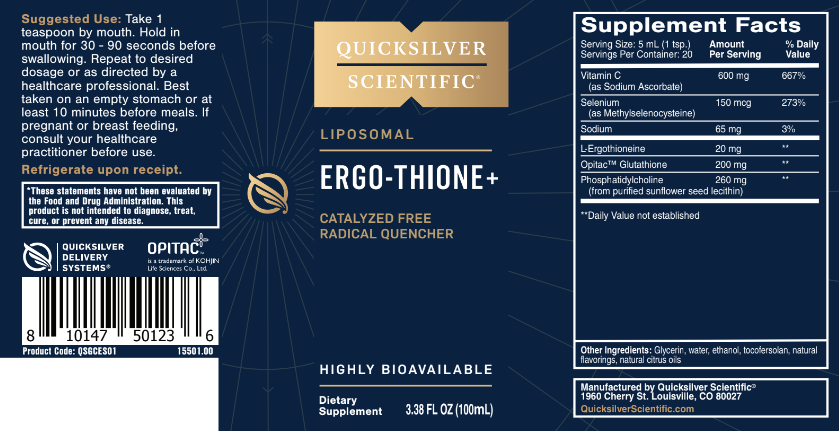 Quicksilver Ergo-Thione+ Catalyzed Free Radical Quencher (COLD SHIP)