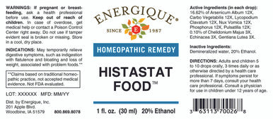 Energique HISTASTAT FOOD (Formerly ALLERSTAT I) 1 oz