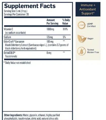 Liposomal Vitamin C+ Elderberry