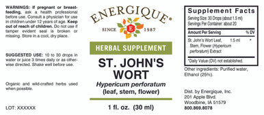 Energique ST. JOHNS WORT Aerial Parts 1 oz Herbal