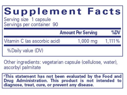 Ascorbic Acid 1000Mg (90 CAPS)