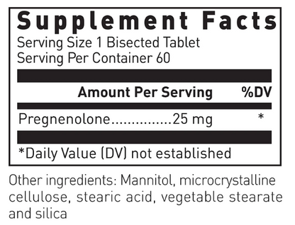Pregnenolone sublingual (25 mg)